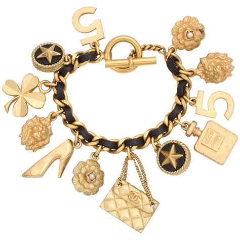 chanel leather bracelet|authentic chanel charm bracelets.